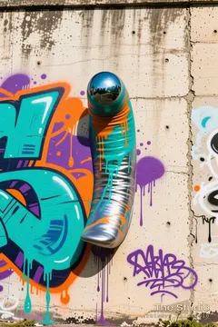 Graffiti — Street-wall spray