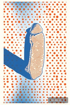 Pop Blue — Blue pop print