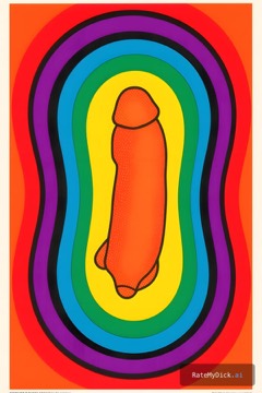 Psychedelic — '70s rainbow swirl