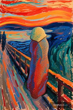 The Scream — Expressionist swirl