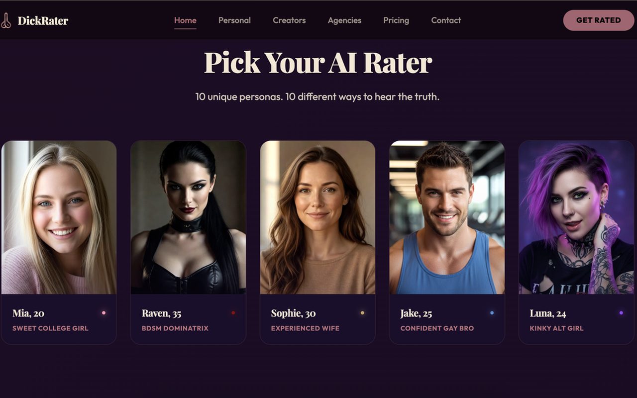 DickRater AI personas