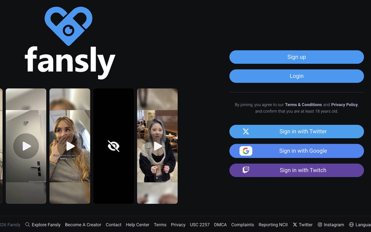 Fansly login